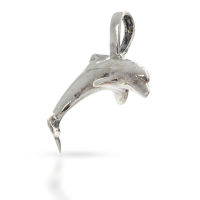 925 Sterling Silberanhänger - Delfin