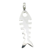 925 Sterling Silver Pendant - Fishbone