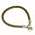 Lederarmband mit Edelstahl Schwarz
