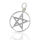 Small Erde Pentagram Pendant in a Circle in 925 Sterling Silver