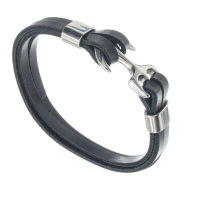 Edelstahlarmband mit Edelstahl-Ankerverschluss 21 cm