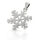 925 Sterling Silver Pendant – Snowflake with Soft Contours