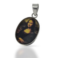 925 Sterling Silberanhänger - Mona Lisa
