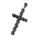 Edelstahlanhänger - Kreuz aus Totenköpfen Totenkopföse