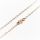 4 mm breit - 1 mm dick Bronzekette - Ankerkette PVD-Rosegold