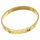 Edelstahlarmreifen oval Sterne ca. 68 x 59 x 8 x 2 mm gold