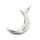 925 Sterling Silver Pendant – Smooth Crescent with Rounded Curve