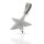 925 Sterling Silver Pendant – Simple Star with Broad Points
