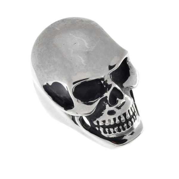 Stainless steel ring - skull 68 (21,6 Ø) 12 US