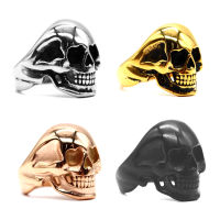 Stainless steel ring - skull