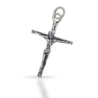 925 Sterling Silberanhänger - Jesus am Kreuz...