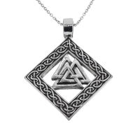 Edelstahlanhänger - Valknut