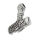 Stainless steel pendant - Thors hammer "Luuvud