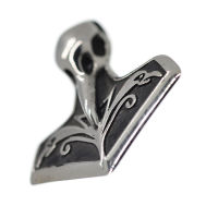 Stainless Steel Pendant - Thors Hammer - Ravens