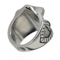 Stainless Steel Ring - Mjölnir with Celtic Knot