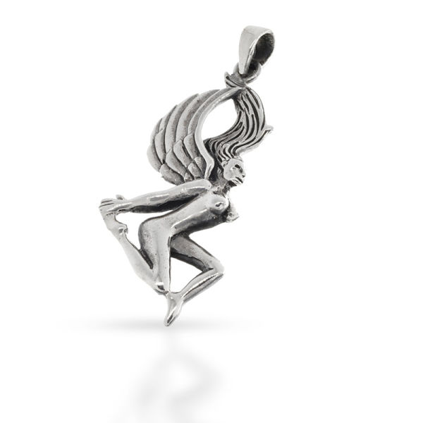 925 Sterling Silberanhänger - Elfen Dame/Engel