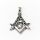 Edelstahlanhänger - Freimaurer Zirkel