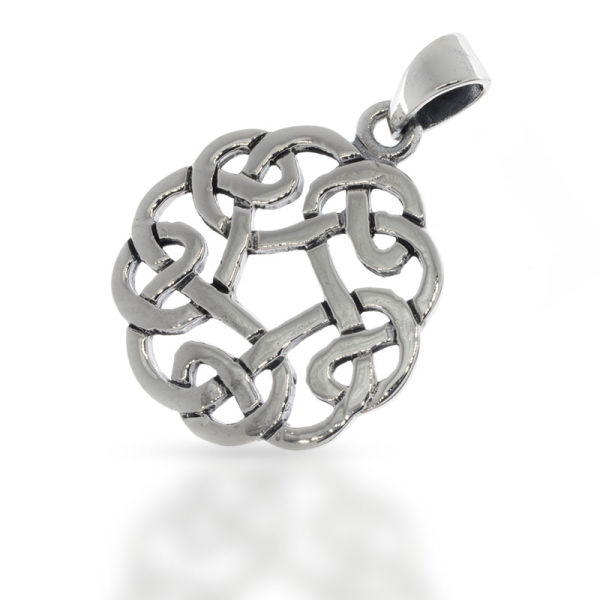 925 Sterling Silberanhänger - Keltisches Motiv - Knoten