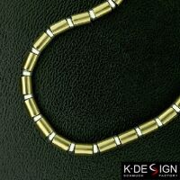 4 mm Edelstahlröhrchenkette matt mit PVD-Beschichtung