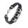 Vinyl Bracelet with Stainless Steel Elements