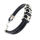 Vinyl Bracelet with Stainless Steel Elements