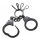 Stainless Steel Keyring - Handcuffs - PVD-Black