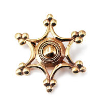 Bronze brooch - star motif