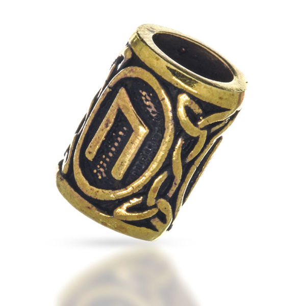 Bronze Bartperle - Futhark URUZ
