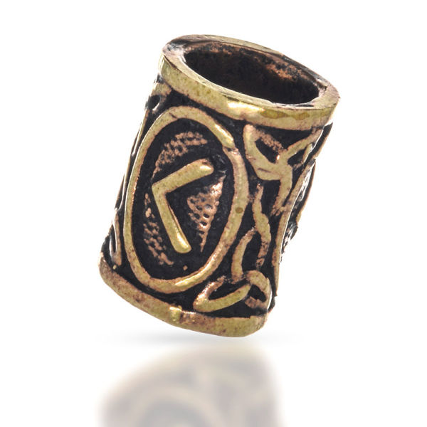 Bronze Bartperle - Futhark KENAZ