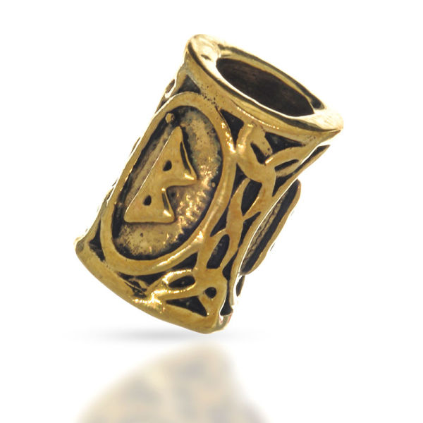 Bronze Bartperle - Futhark BERKANO