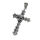 Kreuz mit Totenkopf Anhänger aus Edelstahl