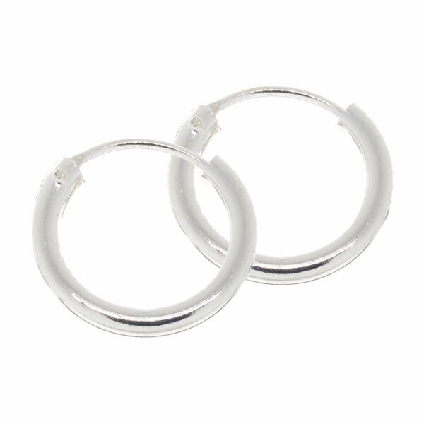 925 Sterling Silber Creolen 2mm 55 mm