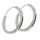 925 Sterling Silber Creolen FLACH 20mm