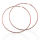 Stainless Steel Earrings - Hoops - PVD-Rosegold - 30 mm
