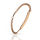 Edelstahlarmkette mit Gravurplatte rosegold