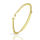 Edelstahlarmkette mit Gravurplatte goldfarben