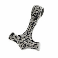 Stainless steel pendant - Thors hammer "Midgard Serpent"