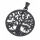 Stainless Steel Pendant Tree Of Life with Stones