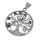 Stainless Steel Pendant Tree Of Life with Stones