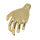 Edelstahlanhänger - Hand des Todes GOLD