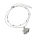 Armband - Fußkettchen mit "Pompadurfisch" - Anhänger
