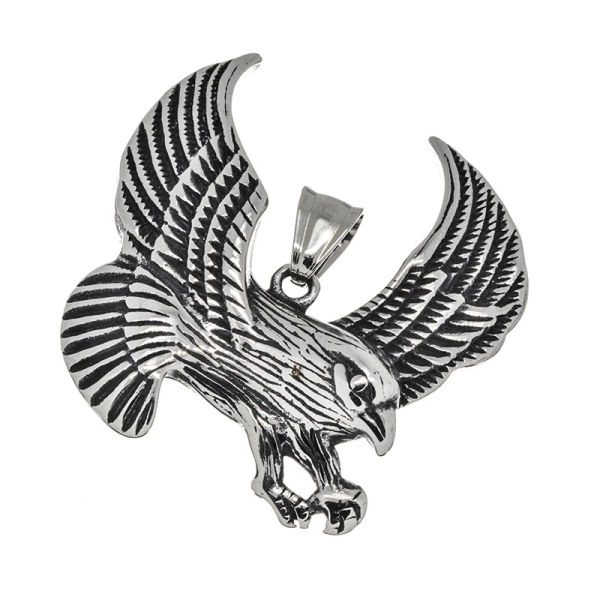 Edelstahlanhänger - Adler