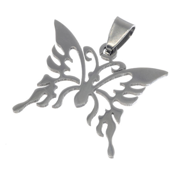Stainless steel pendant - butterfly