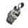 Stainless steel pendant - wolf head "Fodos"