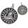 Stainless steel pendant - Benedictus medal - St Benedict
