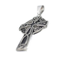Stainless steel pendant - Celtic cross with Celtic knot