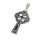 Stainless steel pendant - Celtic cross with Celtic knot