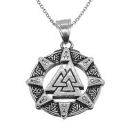 Edelstahlanhänger - Wotansknoten Valknut
