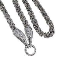 Stainless steel chain - lilies clipring "raven...