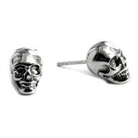 Stainless steel stud earrings - skull